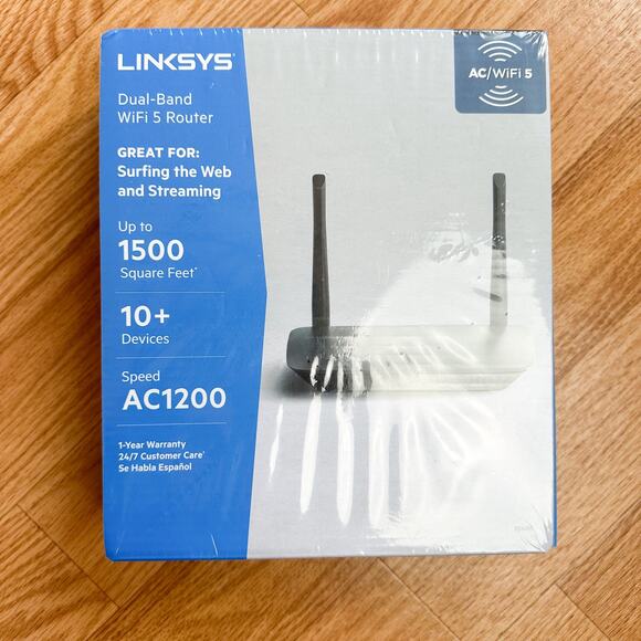 Linksys Wifi 5 Router Dual Band Mesh 5 Router, Black - Picture 1 of 3